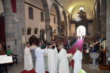 Misa y procesión de San Juan Bautista por el casco antiguo de Telde (Foto TA)